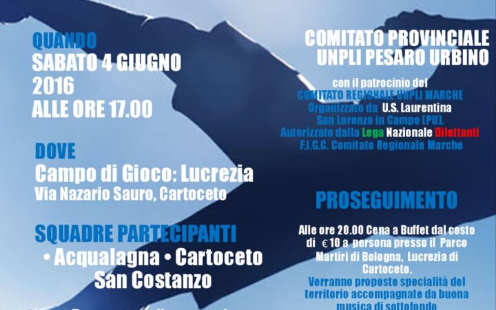 Torna il 4 giugno il torneo calcistico dedicato alla memoria di Giuliano Grossi