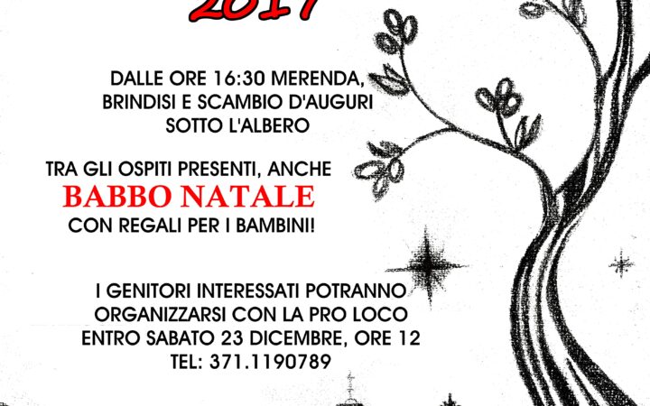 Vigilia a Cartoceto: Auguri sotto l’Albero 2017