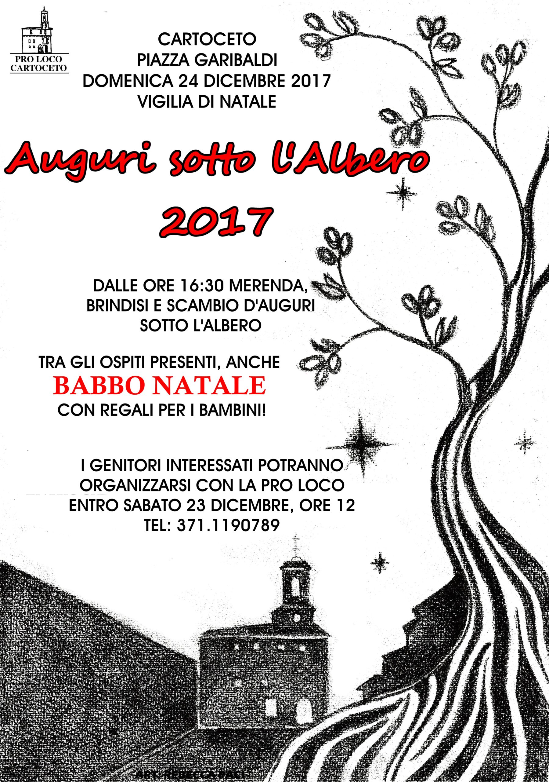 Vigilia a Cartoceto: Auguri sotto l’Albero 2017