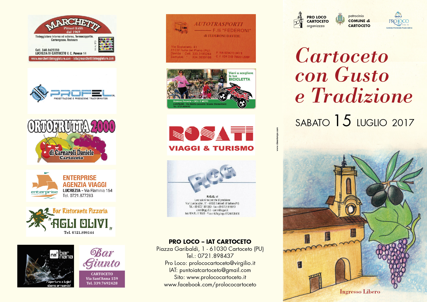 Eventi: Cartoceto con Gusto e Tradizione – 15/07/17