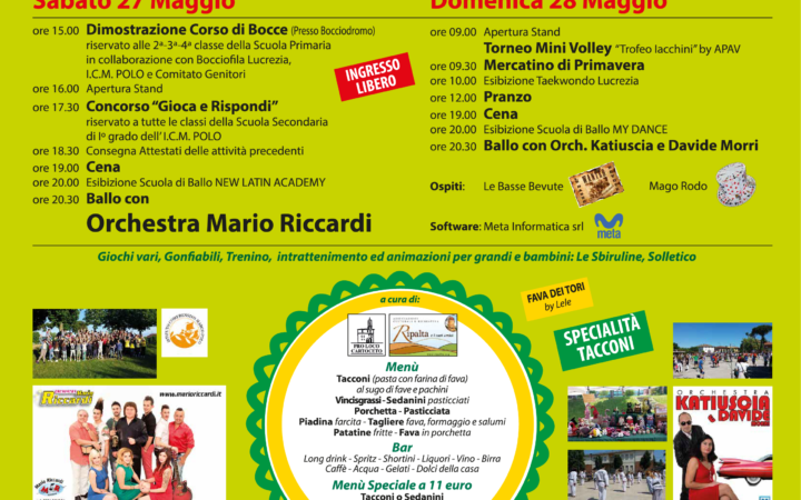 La Pro Loco alla Festa della Fava e del Formaggio 2017