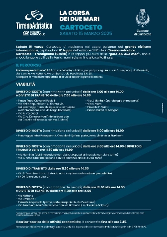 LA CORSA DEI DUE MARI