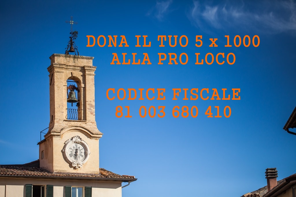 Dona il tuo 5 x 1000 alla Pro Loco