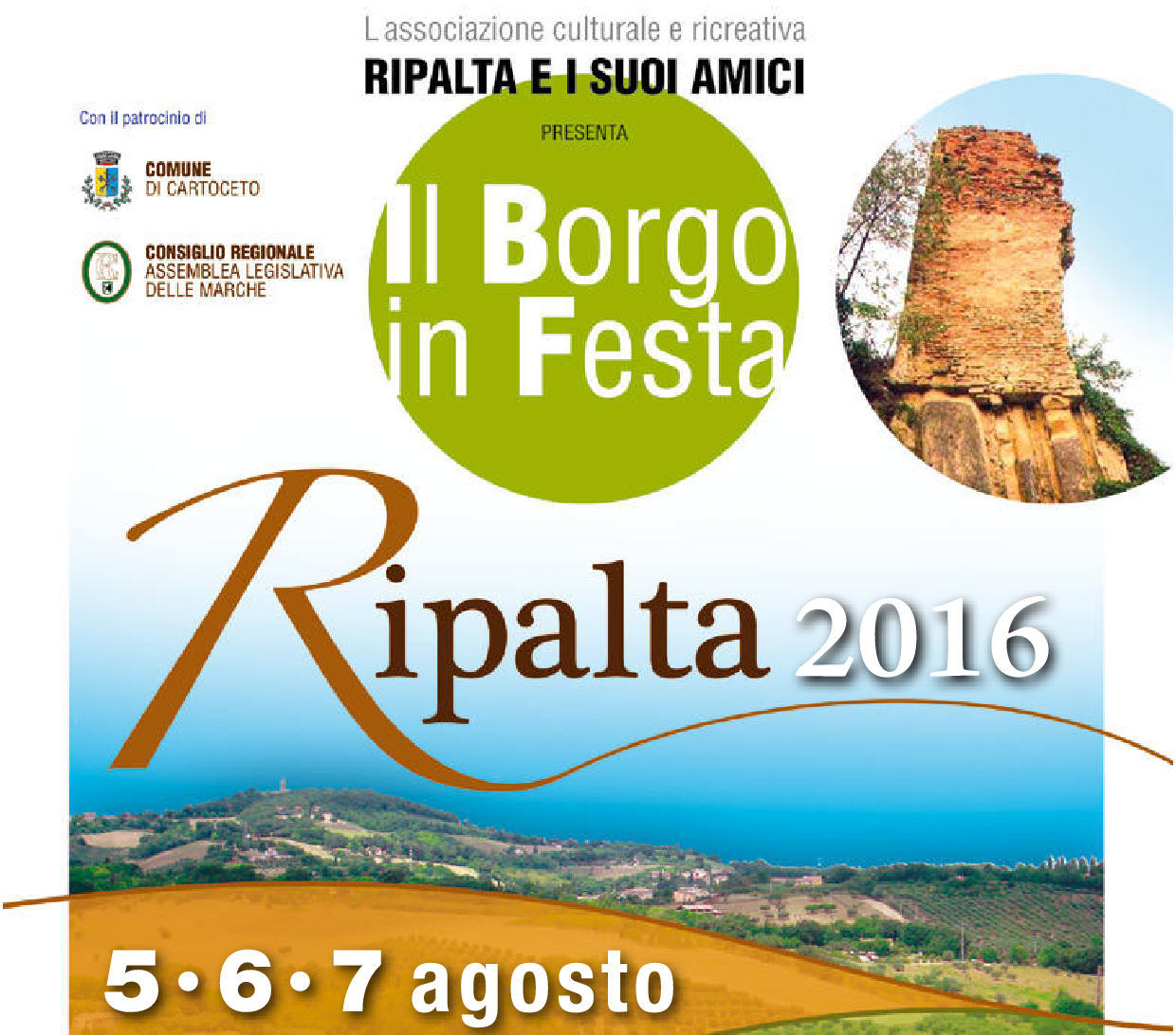 La festa arriva a Ripalta: 5-6-7 agosto 2016