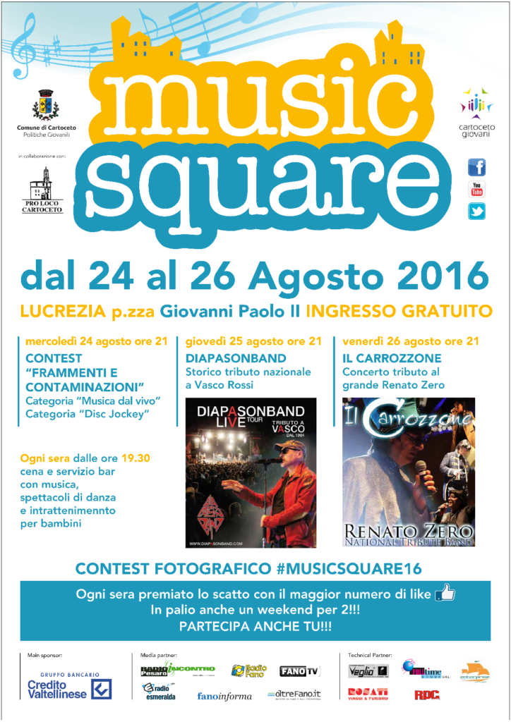 Locandina Music Square 2016
