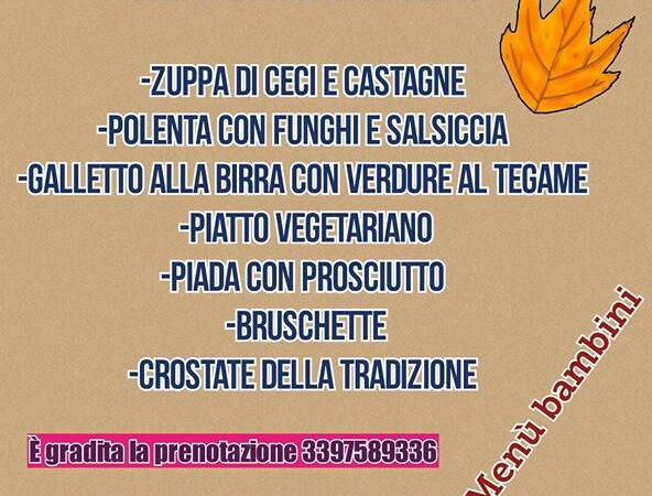 Mostra Mercato: Menu delle Osterie Diffuse