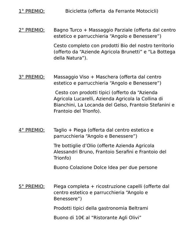 Risultati Lotteria di Carnevale 2017