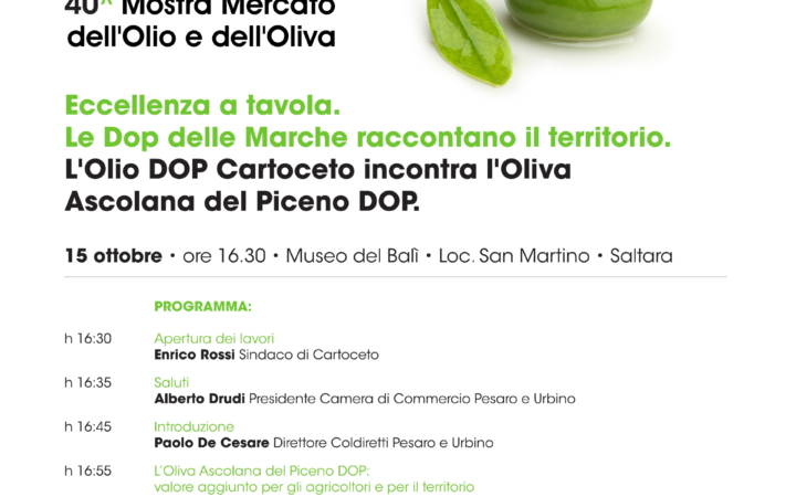 Le DOP olivicole delle Marche s’incontrano al Museo del Balì
