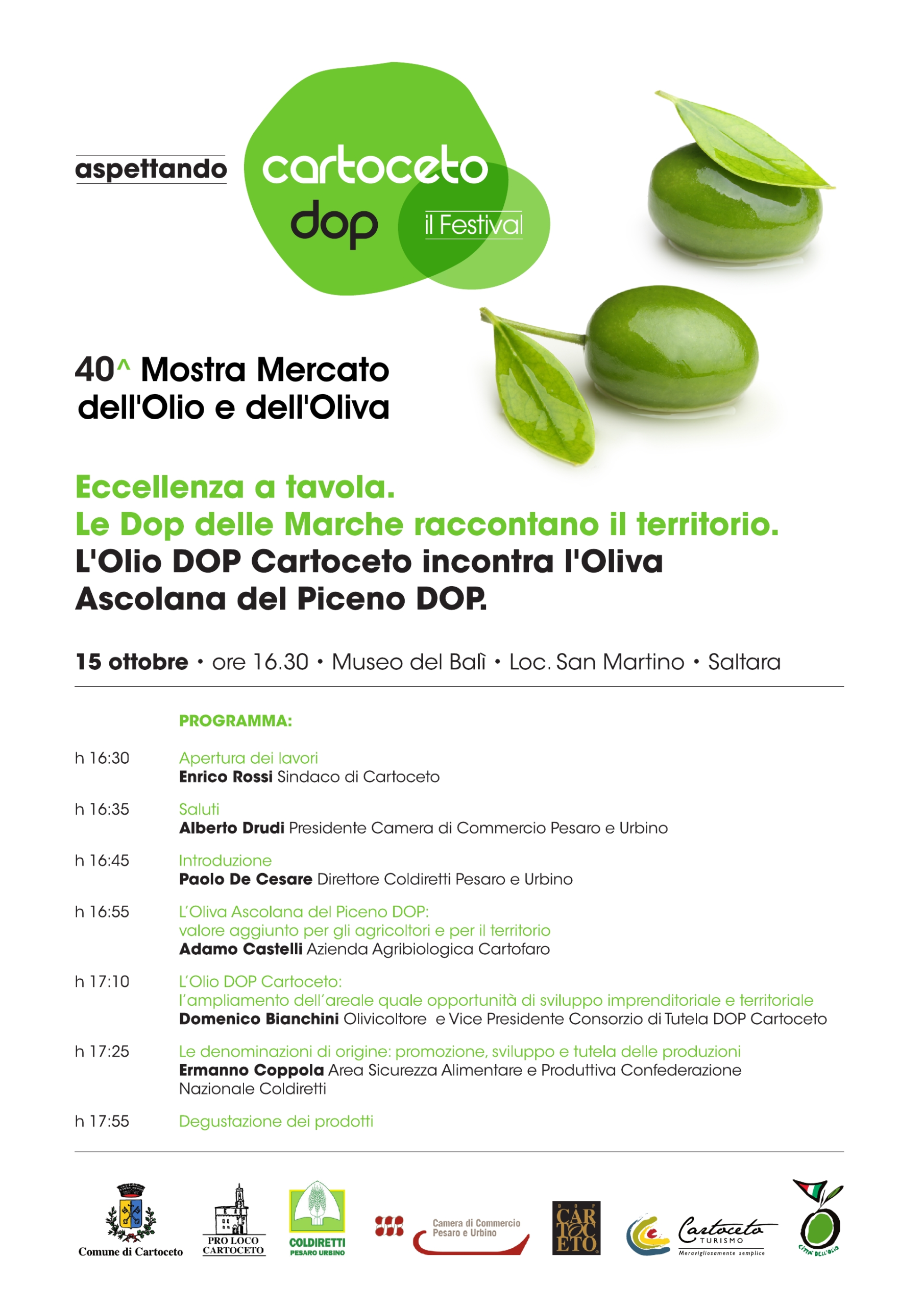 Le DOP olivicole delle Marche s’incontrano al Museo del Balì