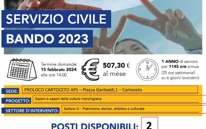 Servizio Civile – Bando 2023
