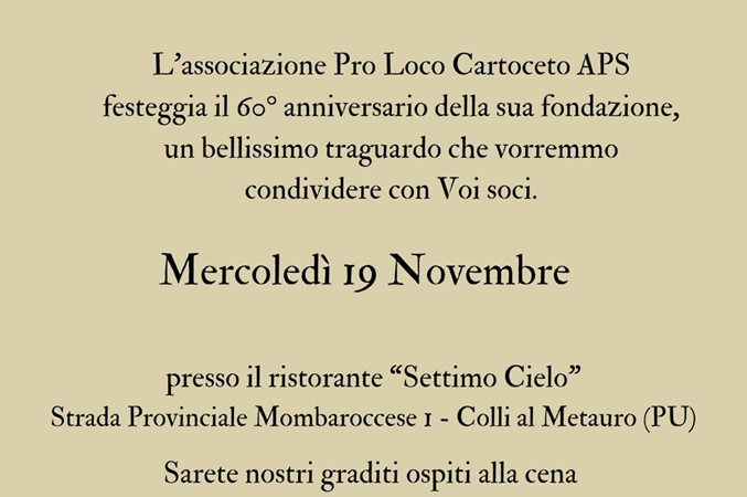 Brindiamo ai sessant’anni!