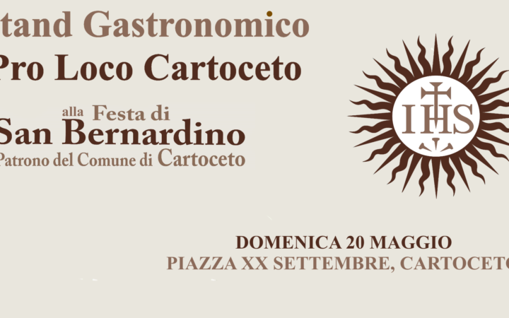 La Gastronomia della Pro Loco Cartoceto alla Festa di San Bernardino