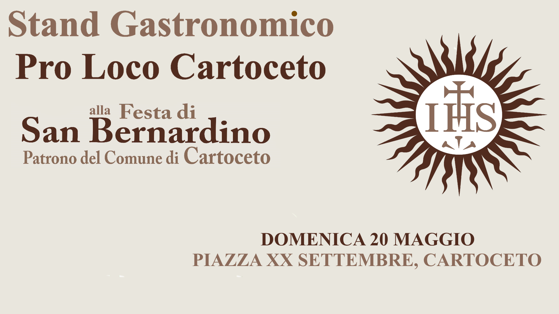 La Gastronomia della Pro Loco Cartoceto alla Festa di San Bernardino