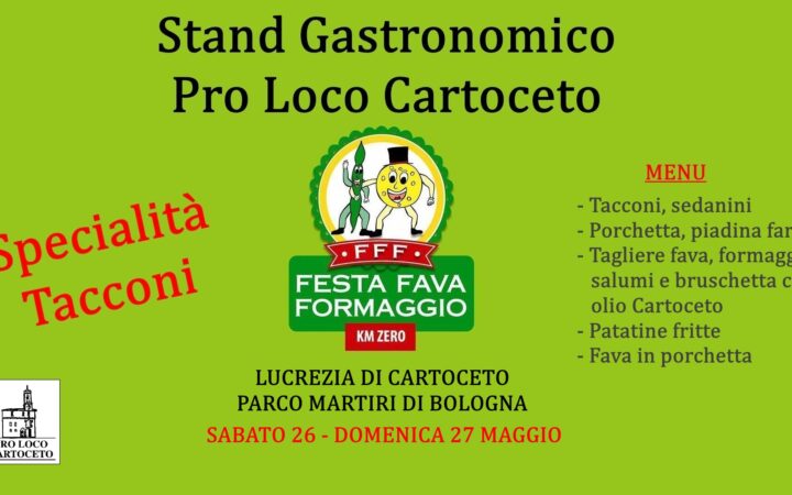 La Pro Loco Cartoceto alla Festa Fava Formaggio 2018